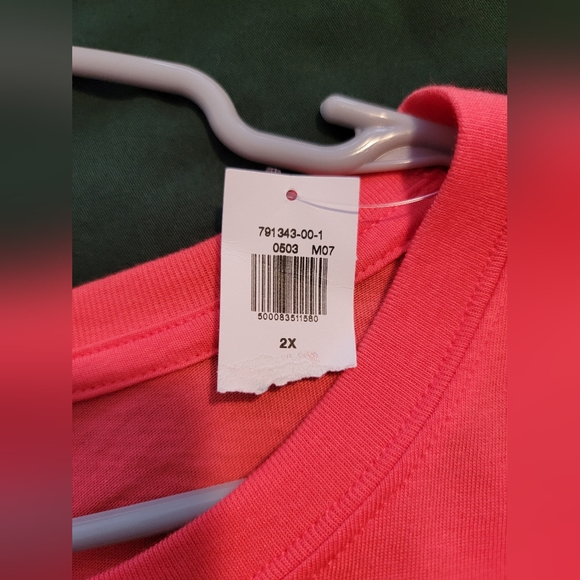NWT Old Navy Coral Crop T Shirt Top - Picture 2 of 4